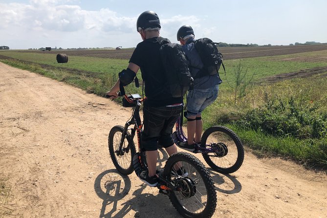 "100% emotion" ride on an all-terrain electric scooter - Learning the scooter on the one-kilometer course