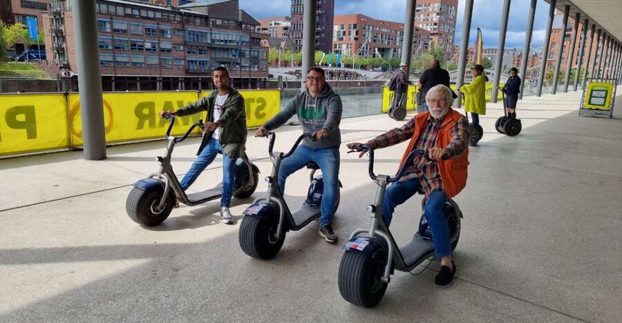 2 Hours Hamburg E-scooter Tour - Fischmarkt adds local character and port stories