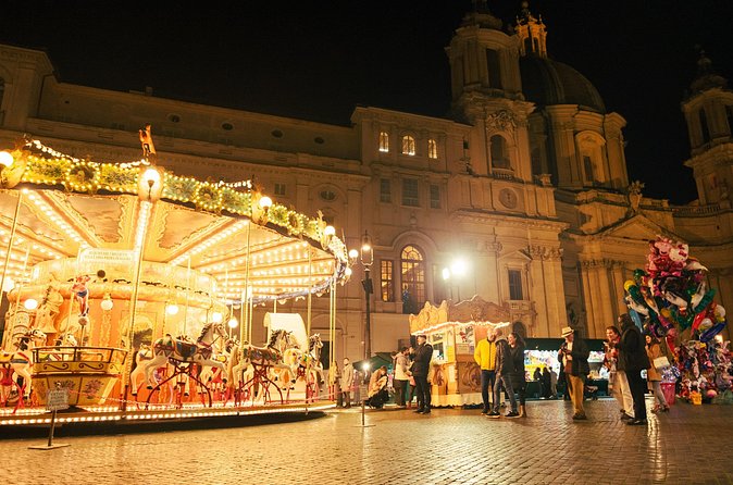 2h Xmas Lights Panoramic Vespa Sidecar Tour - Janiculum Hill and the Fontanone