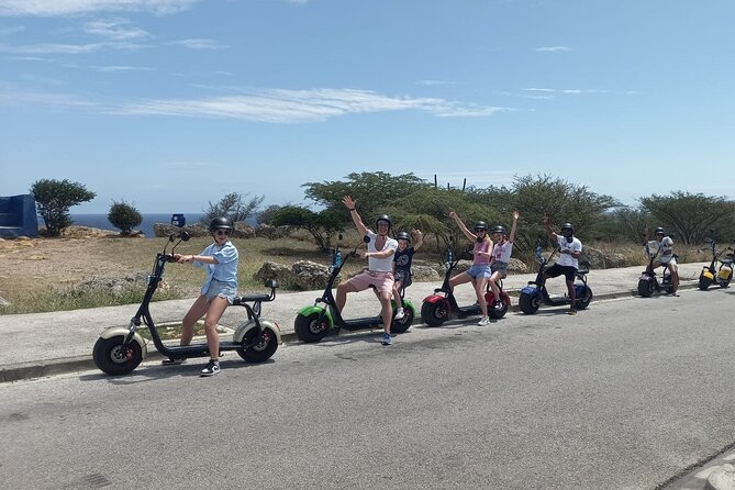 Adventurous eScooter Tour Activities in Curacao - Love Seat and the Jan Thiel outlook