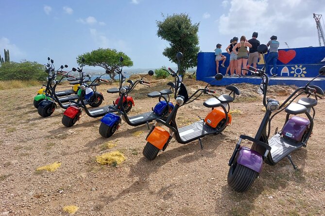 Adventurous eScooter Tour Activities in Curacao - Getting started in Jan Thiel