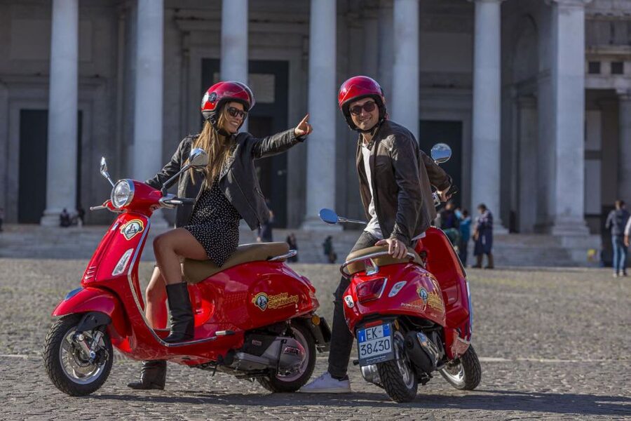 Amazing audioguided Vespa Tour of Naples - with driver - Booking flexibility and timing