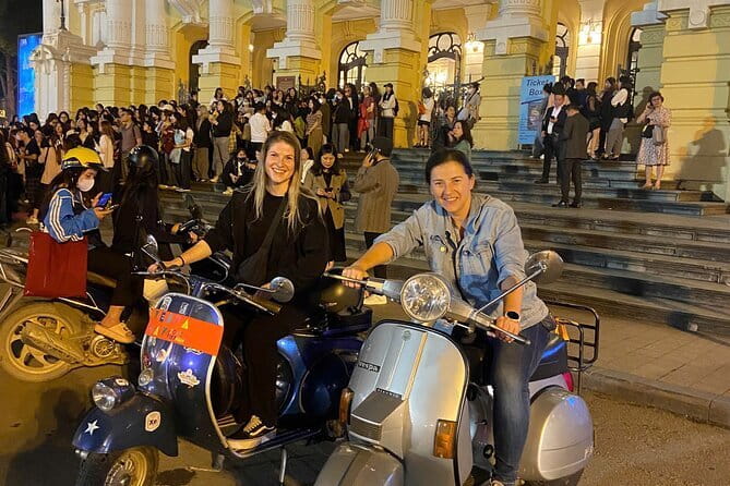 Amazing Vespa Night Tour For Food Lover - Ho Chi Minh Mausoleum in the Evening