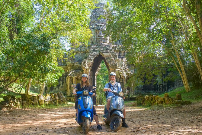 Angkor Sunrise Vespa Tour / Tuk Tuk or Car - Before dawn at Angkor Wat