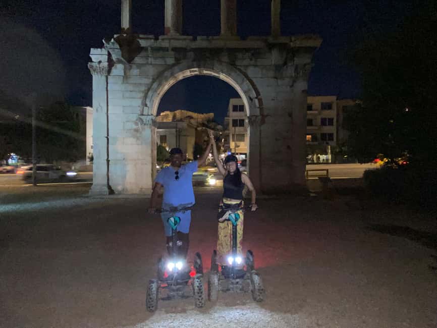 Athens by Night Electric ATV Scooter Tour - The Ancient Agora and Monastiraki After Sunset