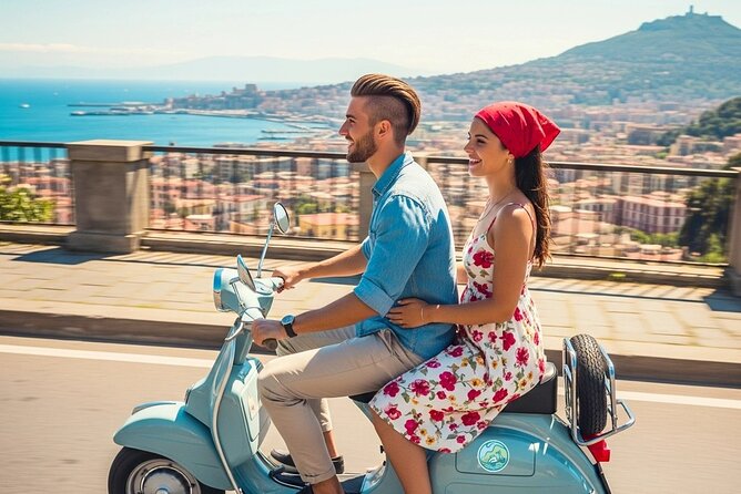 Audioguided Vespa Tour of Naples (Vespa with driver) - The Sebeto Fountain and the road toward Posillipo