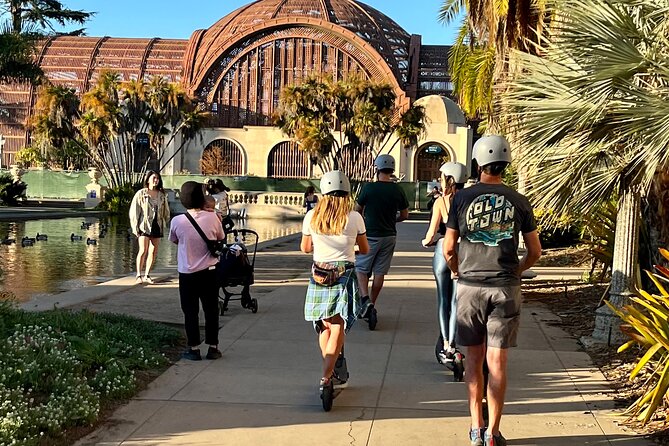Balboa Park Electric Scooter Tour with Pictures - Air and Space Museum and the museum corridor