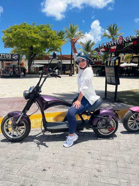 Bavaro Punta Cana: City Tour with Harley models E-Scooters - San Juan Park and Caribbean Lake Park