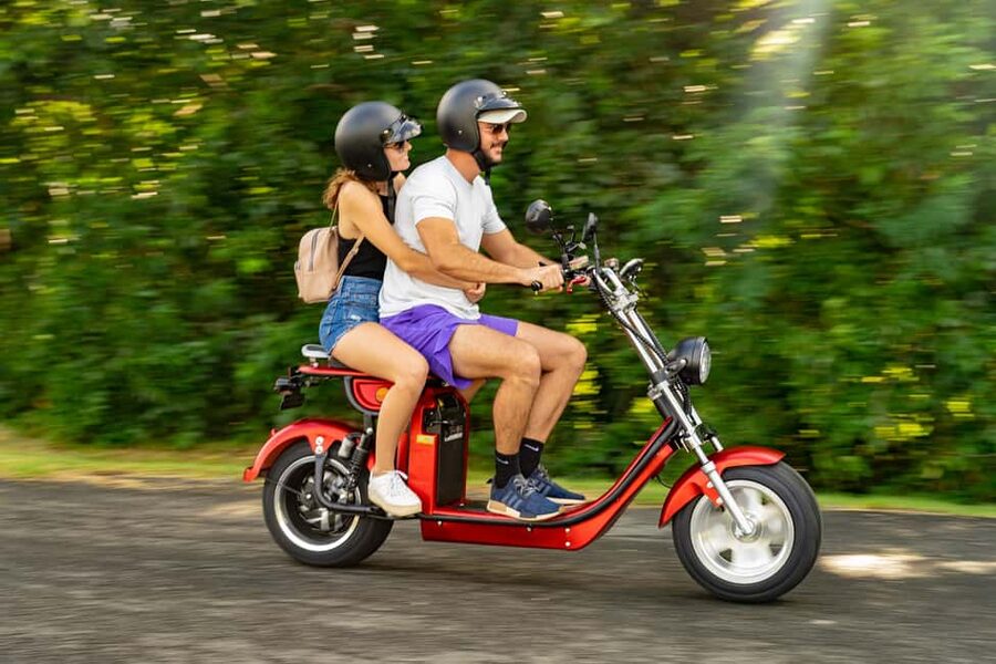Beaches and Backroads Electric Big-Wheel Scooter Tour - Gros Islet and the smaller northern roads
