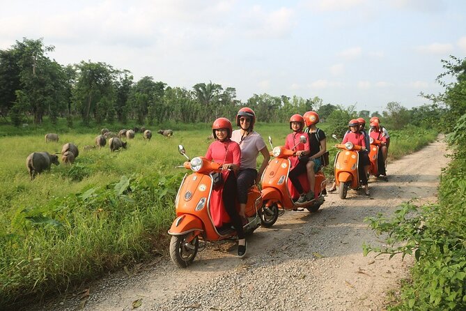 Beautiful Female Riders Vespa Red River Countryside Tour 5 Hours - Why a Vespa is the right way to leave Hanoi
