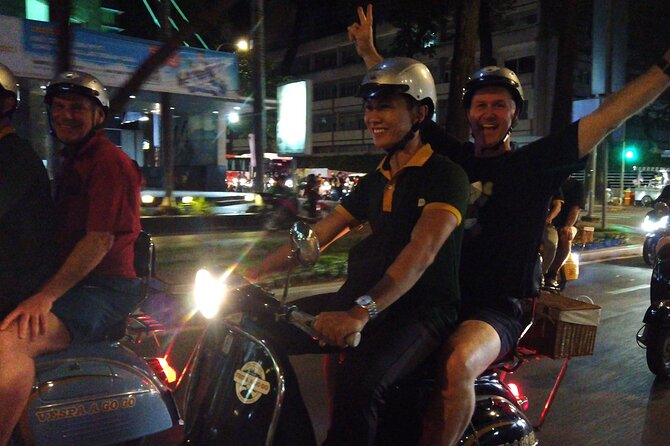 Bia & Bites - Saigon Craft Beer on Vintage Vespa with Dinner - The final District 1 stop: three drinks and the rooftop finish