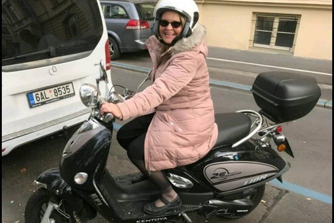 Big scooter tour of Prague, for two (audio guide) - The Basilica of St. Peter and St. Paul brings a grand church stop