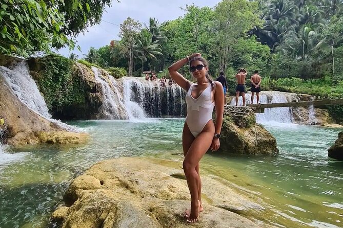 Bohol Full Day Waterfall & Countryside Scooter Tour - Pahangog Falls and the twin-waterfall setting