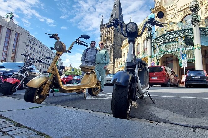 Create your own route on eScooter and enjoy Prague on wheels! - Crossing the river toward Prague Castle