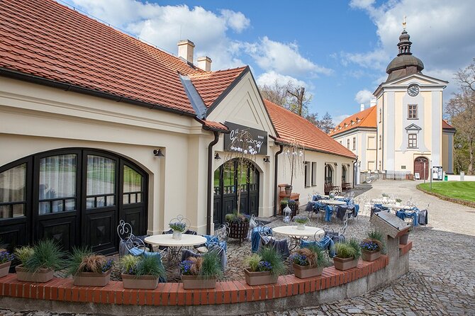 Czech Castles Scooter Tour for 1 day. The North Way. (audio guide) - Mělník Castle above the river meeting point