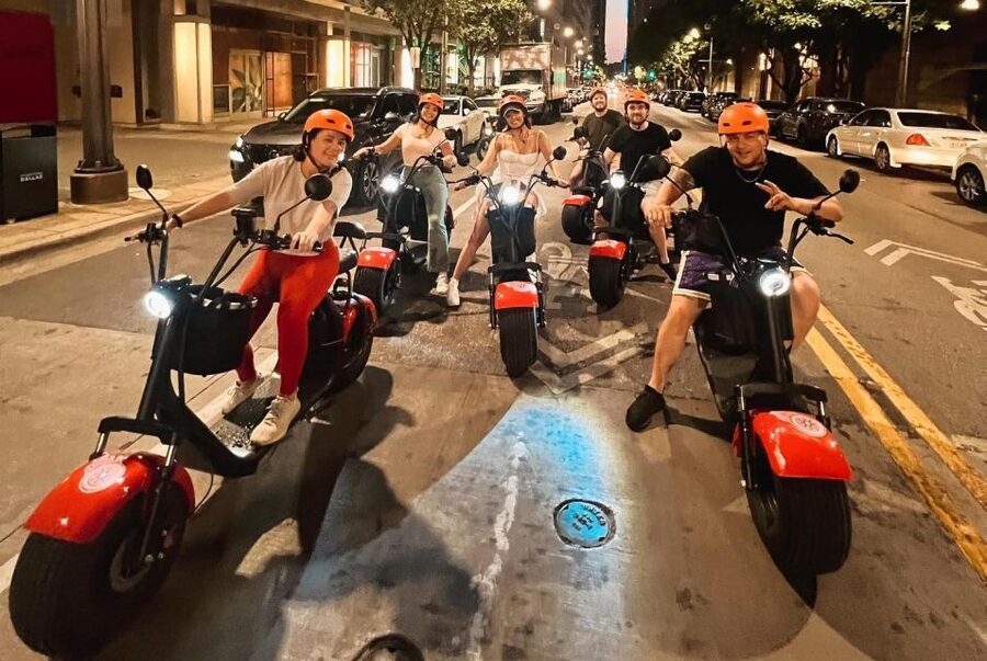 Dallas: Sunset Fat Tire E-Scooter Guided Tour - Meeting at Elm Street, close to Dallas history