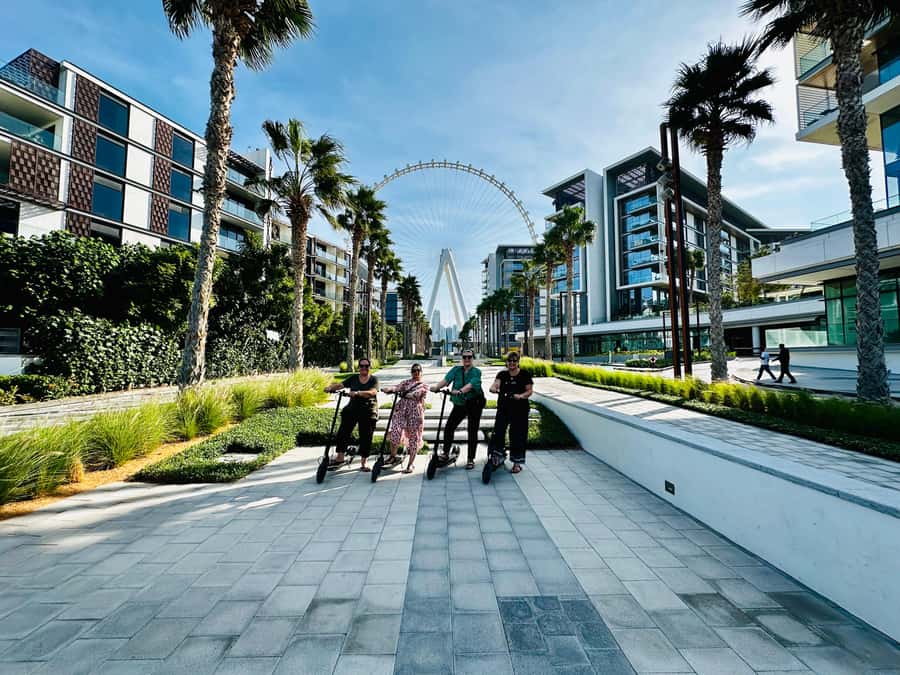 Dubai: E-Scooter Guided Tour of Marina, JBR & Bluewaters - Address Beach Resort and the JBR promenade