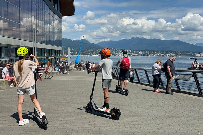 E-scooter & EUC guided tour to the secret spots in Vancouver - Coal Harbour and the seawall
