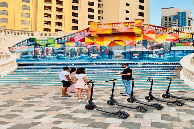 E-Scooter Guided Tour of Marina, JBR, Bluewaters Top Attractions - The Walk at JBR in 20 minutes