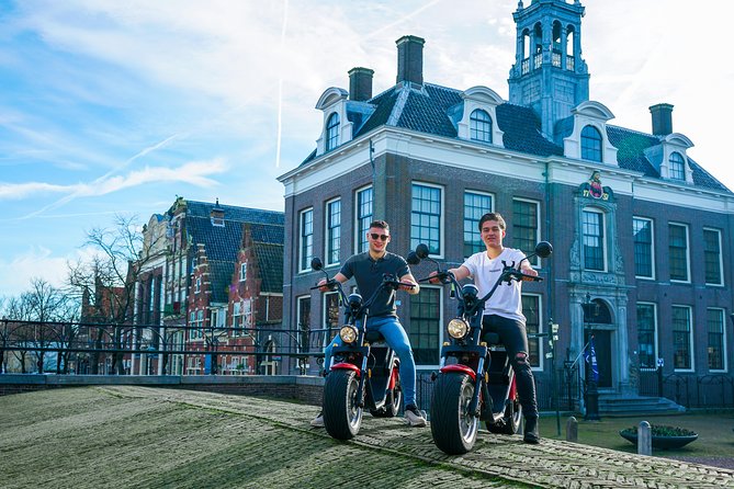 E-scooter rental Volendam - Countryside of Amsterdam - Monnickendam’s harbor and brewery stop