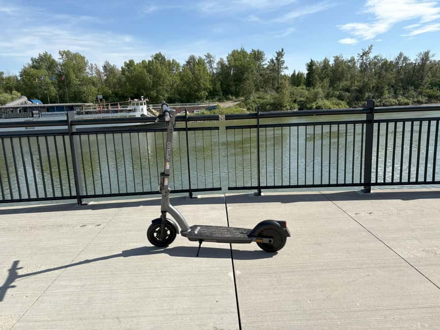 Edmonton: E-Scooter City Highlights Tour | 2-Hour - Riverfront views at Louise McKinney Riverfront Park