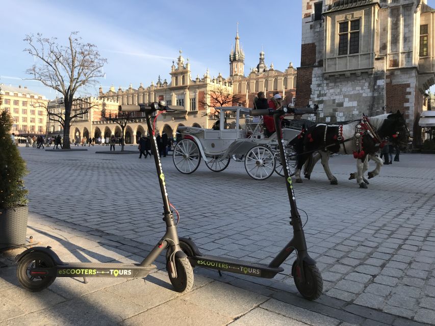 Electric Scooter Tour Krakow - The university, Main Market Square, and St. Mary’s Church