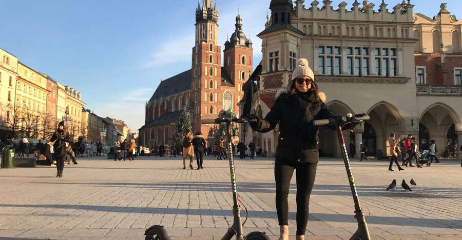 Electric Scooter Tour Krakow - Starting near Librowszczyzna and reaching the medieval gate