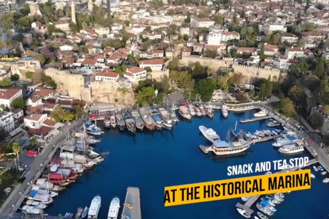 Electric Scooter Tour of Antalya - Entering Kaleici and the old marina