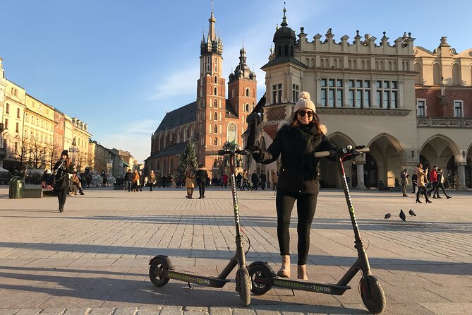 Electric Scooter Tours Kraków - Wawel Castle from the Vistula viewpoint