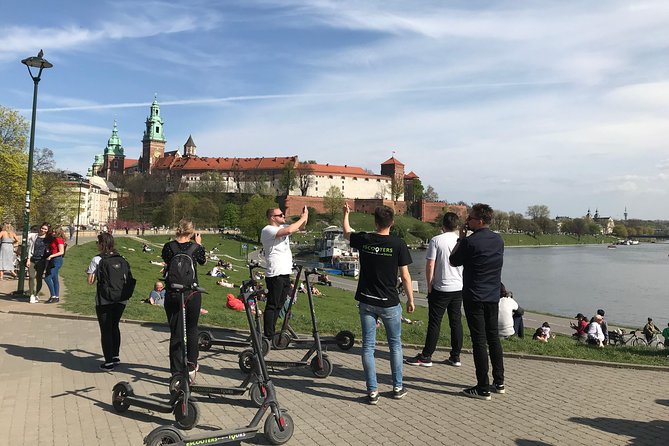 Electric Scooter Tours Kraków - Krakus Mound and one of the best views