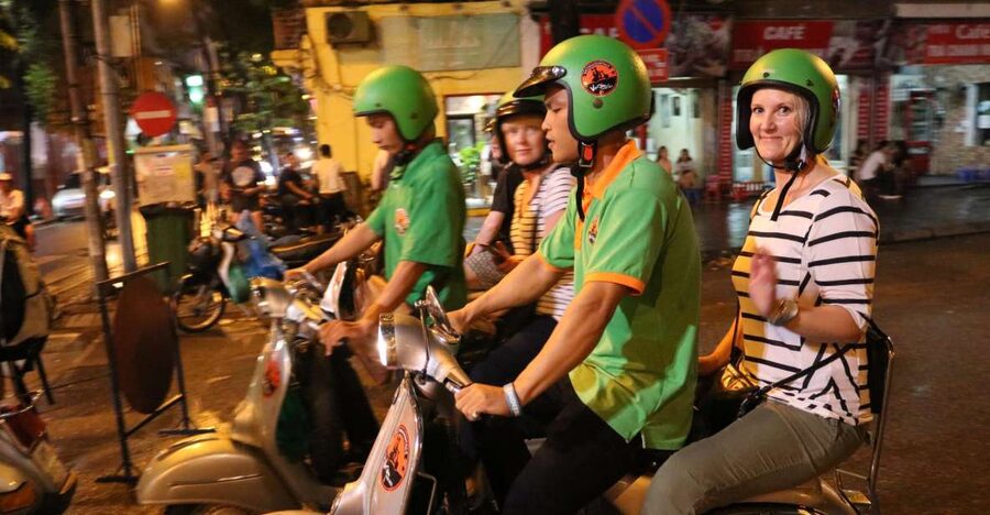 Enjoy Hanoi Like a Local - Vespa & Street Food Tour by Night - Train Street, egg coffee, and the chance to see a train