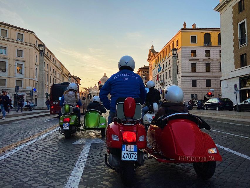 Evening Vespa Sidecar Tour with Gourmet Pizza Tasting - Why a sidecar works so well in Rome