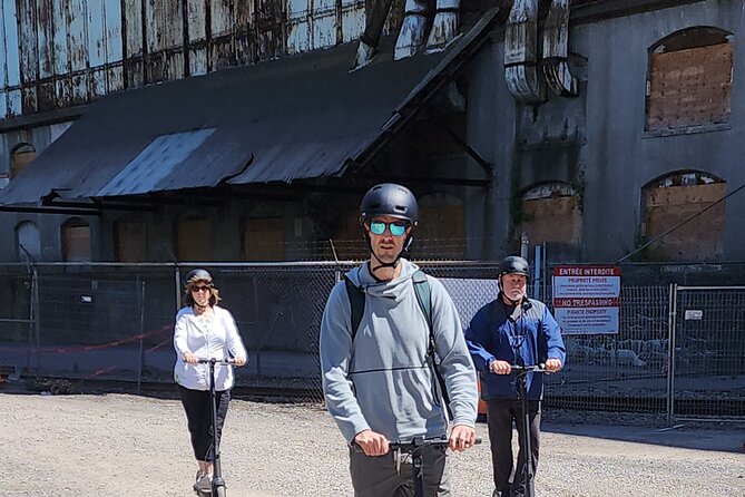 Experience Old Montreal on e-scooters with a local comedian - The Lachine Canal route and Griffintown