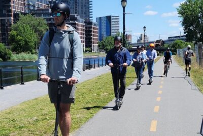 Experience Old Montreal on e-scooters with a local comedian