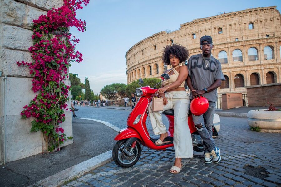 Explore city on Vespa with Professional Photographer - The Colosseum photo stop, 20 minutes