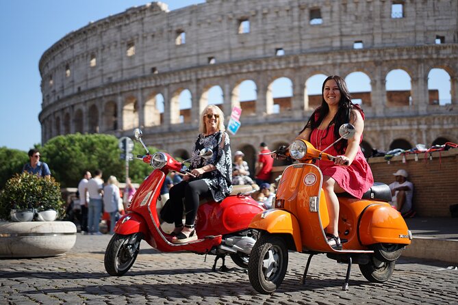 Explore Rome on a Vespa: Uncover the City's Hidden Gems - Starting beside the Colosseum