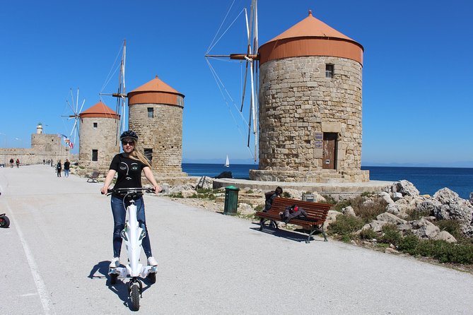 Explore the new town and the medieval town of Rhodes on scooters - 3 hours - Why a Trikke works well in Rhodes