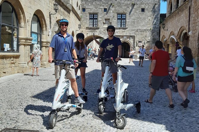 Explore the new town and the medieval town of Rhodes on scooters - 3 hours - The guides and the private-tour advantage