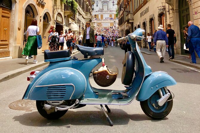 Exploring Rome on a Vintage Vespa Adventure Journey - St. Peter’s Square and the Vatican setting