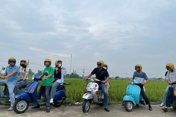 Exploring Vespa Tour Through Little Red River Delta - From Central Hanoi to Open Rice Fields