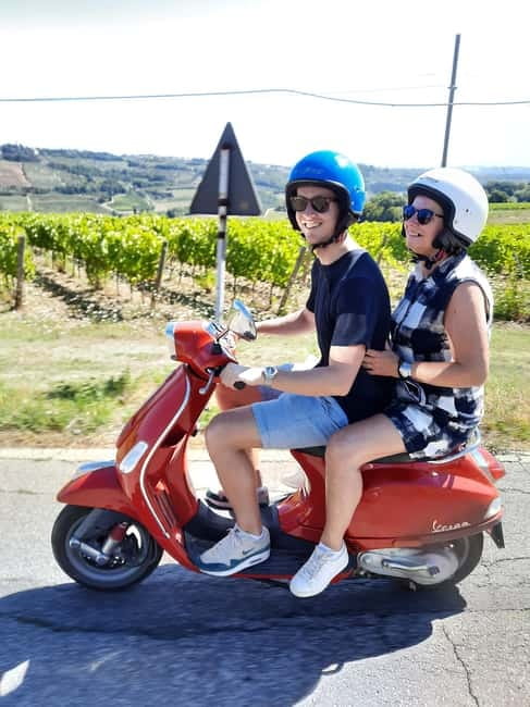 Florence: Vespa Tour as a Passenger + Wine Window! - Florence from the back of a Vespa