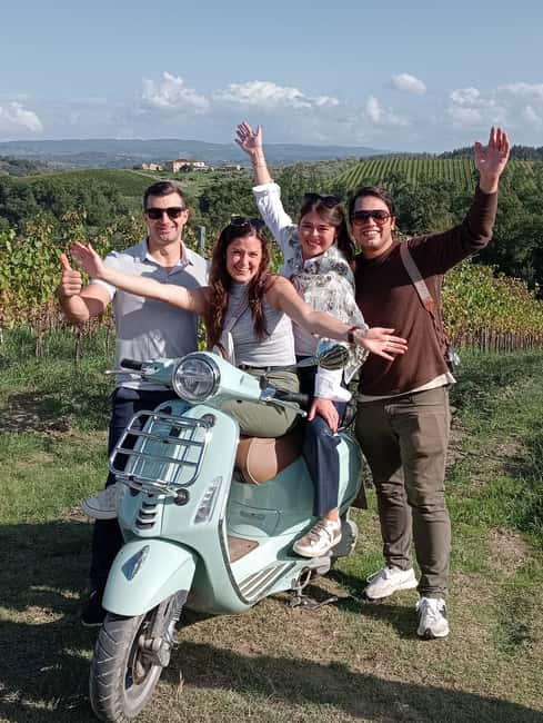 From Florence: Small Group Vespa Tour Tuscany Winery & Lunch - Guides, safety, and the passenger option