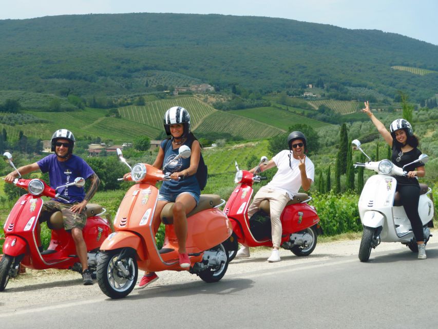 From San Gimignano: Chianti Half-Day Vespa Tour with Lunch - The winery visit, cellar tour, and Tuscan lunch