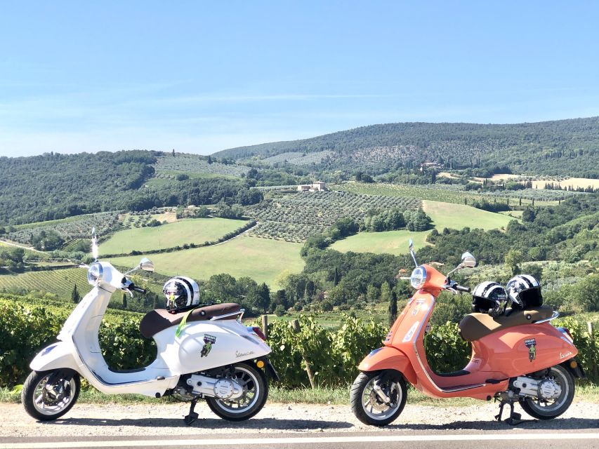 From San Gimignano: Chianti Half-Day Vespa Tour with Lunch - The morning start and the first ride out
