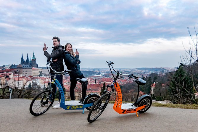 Grand City Tour of Prague on Cruiser e-Bikes or e-Scooters - A fast introduction to Prague’s shape