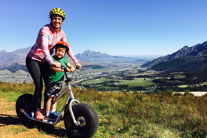 Gravity Scooter in Franschhoek - What the $48.42 price includes