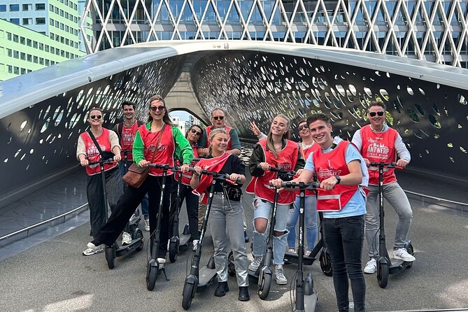 Guided E-kickscooter tour: The big five of Antwerp - The historic center and stylish boulevard