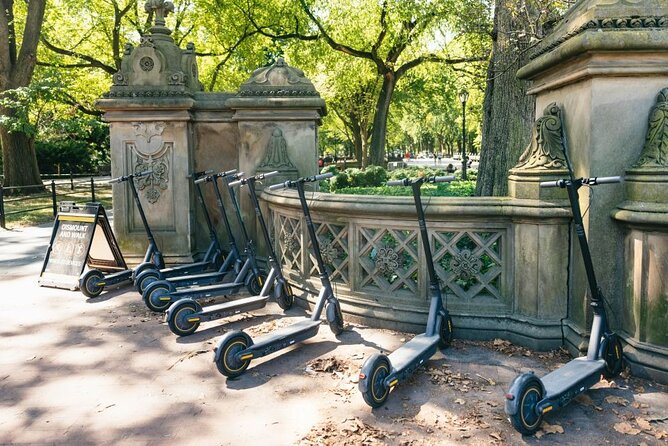 Guided Electric Scooter Tour of Central Park - The Reservoir and the Manhattan skyline