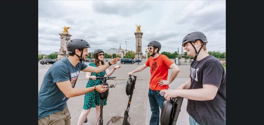 Guided Electric Scooter Tour of Paris - The Louvre and the grand central sights