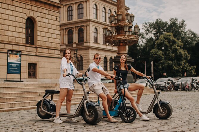 Guided sightseeing e-scooter tour of Prague: 2 hours - Strahov Monastery and the quieter hill roads